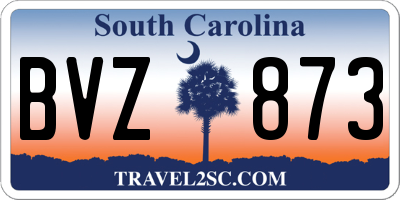 SC license plate BVZ873