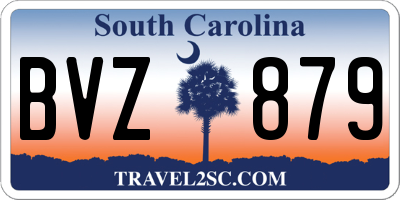 SC license plate BVZ879