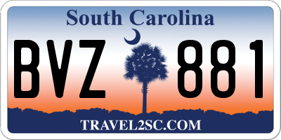 SC license plate BVZ881