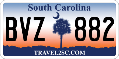 SC license plate BVZ882