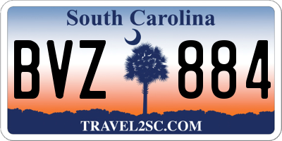 SC license plate BVZ884