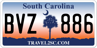 SC license plate BVZ886