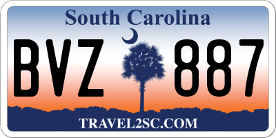 SC license plate BVZ887