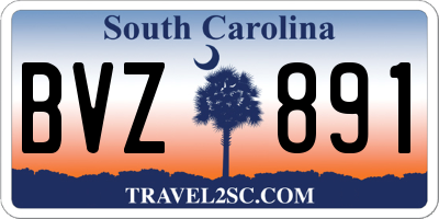 SC license plate BVZ891