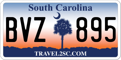 SC license plate BVZ895