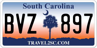 SC license plate BVZ897
