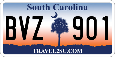 SC license plate BVZ901