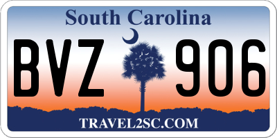SC license plate BVZ906