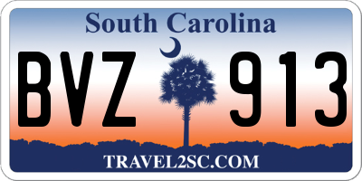 SC license plate BVZ913
