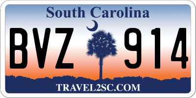 SC license plate BVZ914