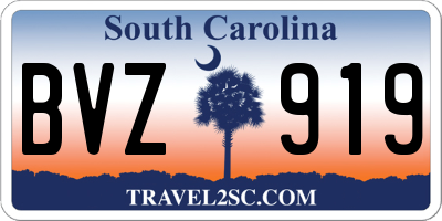 SC license plate BVZ919