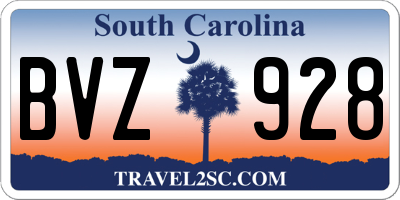 SC license plate BVZ928