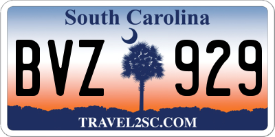 SC license plate BVZ929