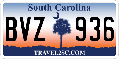 SC license plate BVZ936