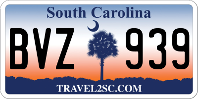 SC license plate BVZ939