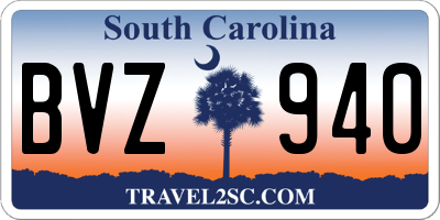 SC license plate BVZ940