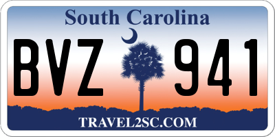 SC license plate BVZ941