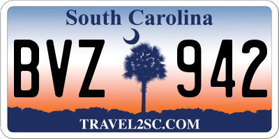 SC license plate BVZ942