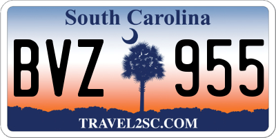 SC license plate BVZ955