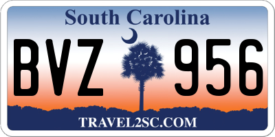 SC license plate BVZ956