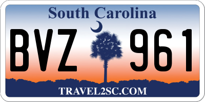 SC license plate BVZ961