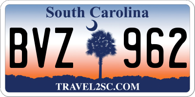 SC license plate BVZ962