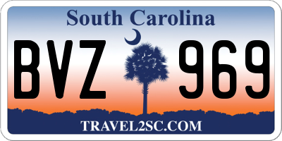 SC license plate BVZ969