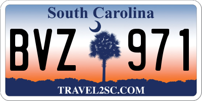 SC license plate BVZ971
