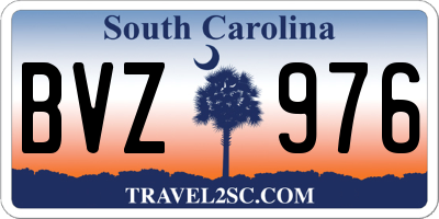 SC license plate BVZ976