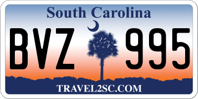 SC license plate BVZ995