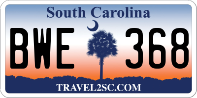 SC license plate BWE368