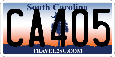 SC license plate CA405