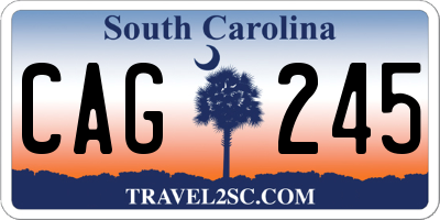 SC license plate CAG245
