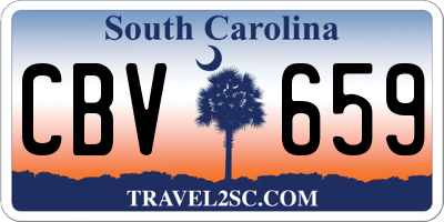 SC license plate CBV659