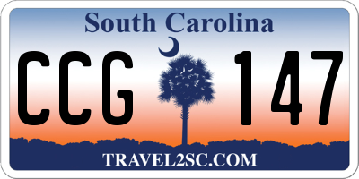 SC license plate CCG147