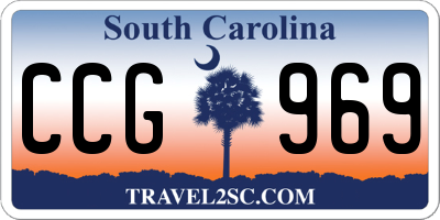 SC license plate CCG969