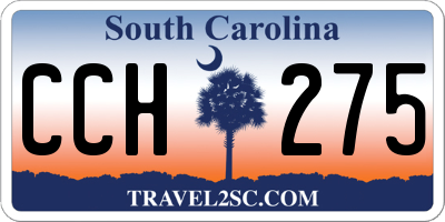 SC license plate CCH275