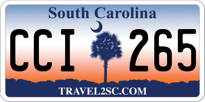 SC license plate CCI265