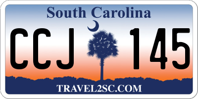 SC license plate CCJ145