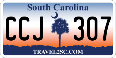 SC license plate CCJ307