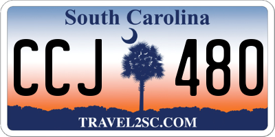 SC license plate CCJ480