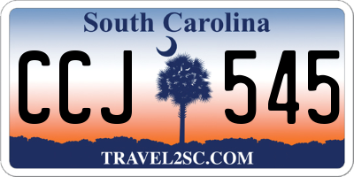 SC license plate CCJ545