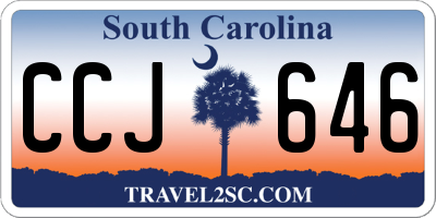 SC license plate CCJ646