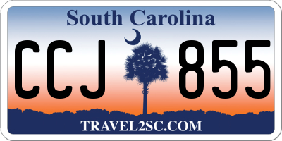 SC license plate CCJ855