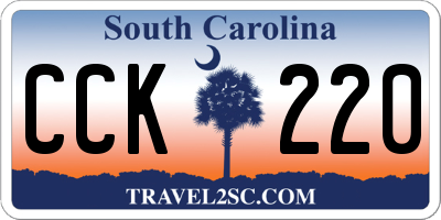 SC license plate CCK220