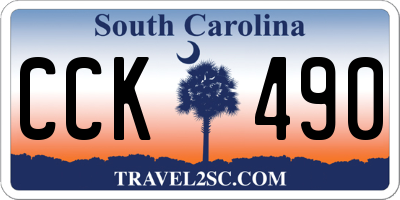 SC license plate CCK490