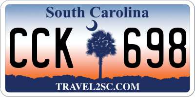 SC license plate CCK698