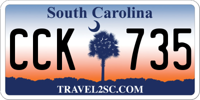 SC license plate CCK735