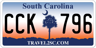 SC license plate CCK796