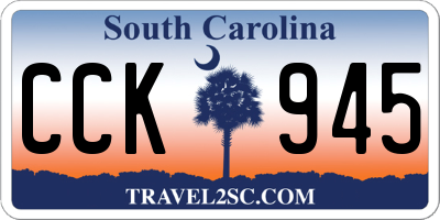SC license plate CCK945
